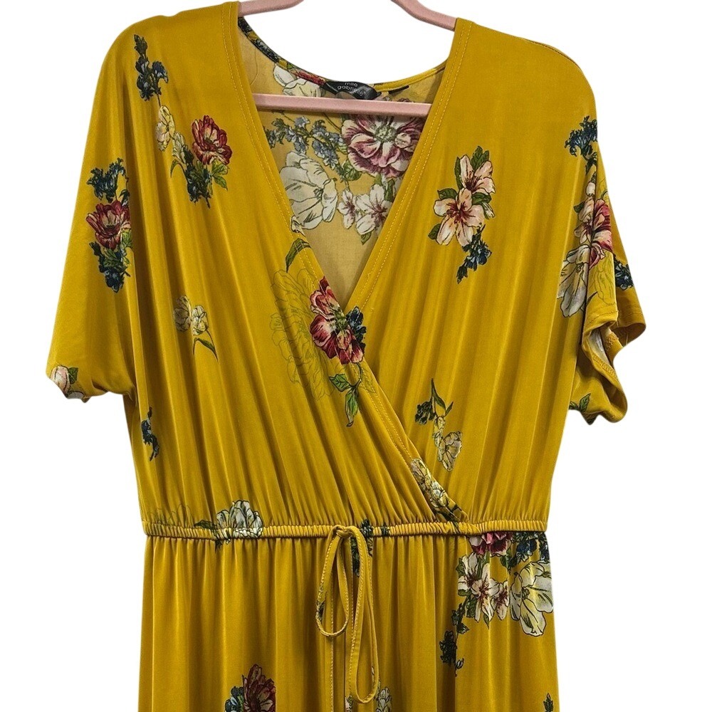 Mlle Gabrielle Floral Maxi Dress 1X Plus Size Cottagecore Boho Prairie Garden